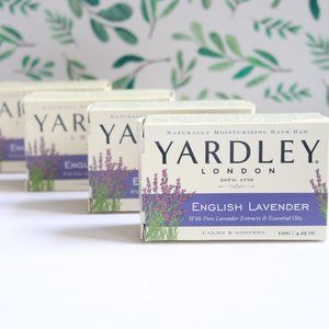 Yardley | English Lavender Naturally Moisturizing Bath Bar (LOT OF 4) | 4.25oz